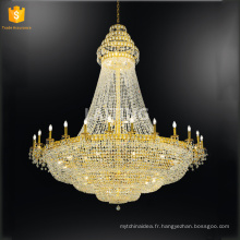 Cristal d&#39;or lampe d&#39;éclairage de luxe cristal luminaire lustres de cristal Moyen-Orient lustre